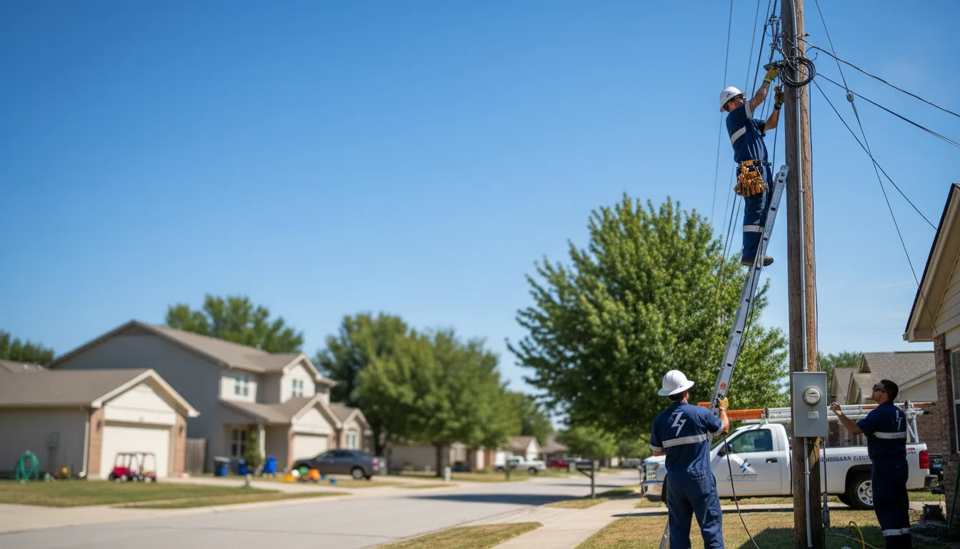 Residential electrician providing installation services in Haviland, OH